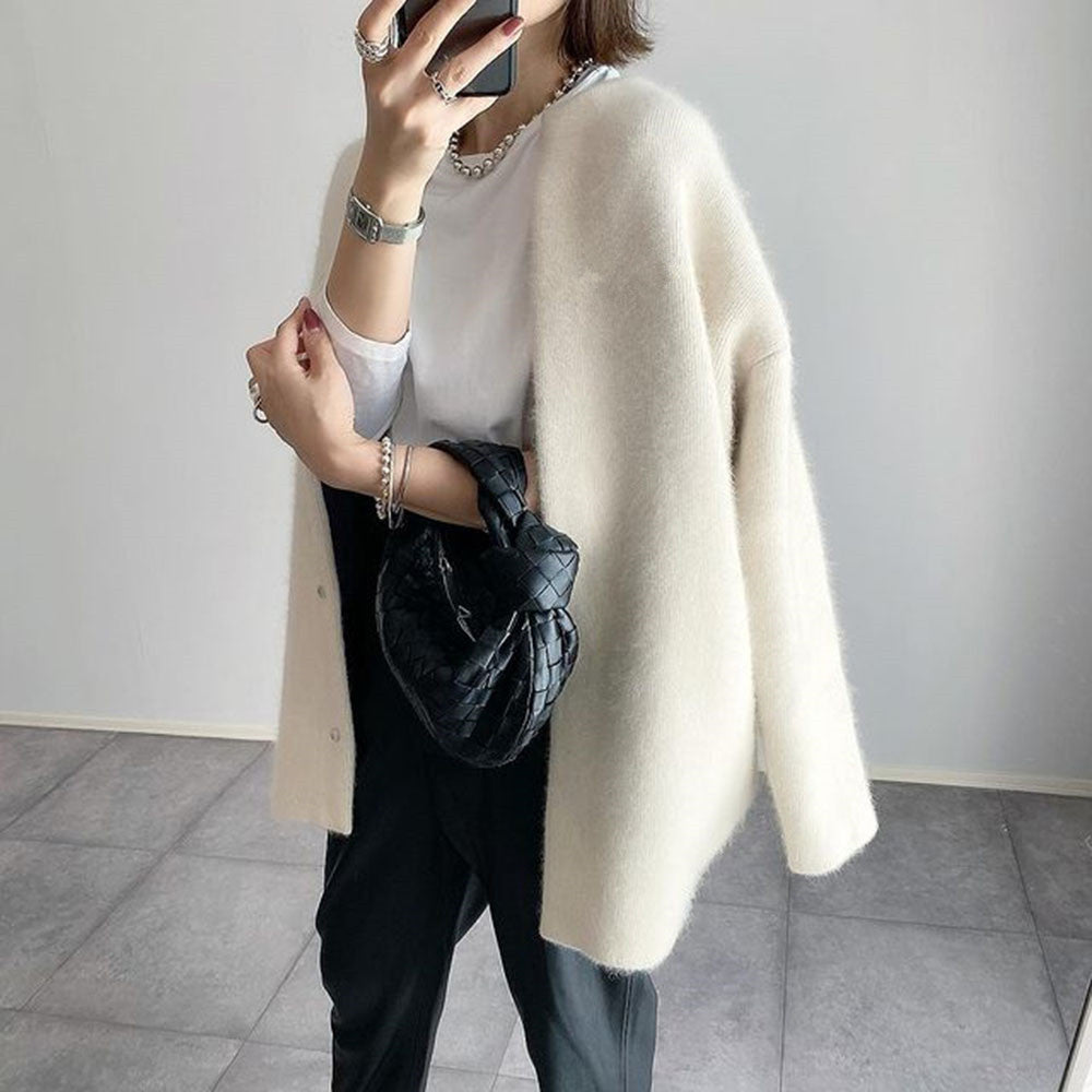 Cardigan femme élégant en maille fine – veste tricotée raffinée
