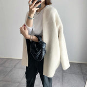 Cardigan femme élégant en maille fine – veste tricotée raffinée