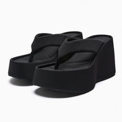 Claquettes femme – sandales à plateforme confortables avec semelle douce