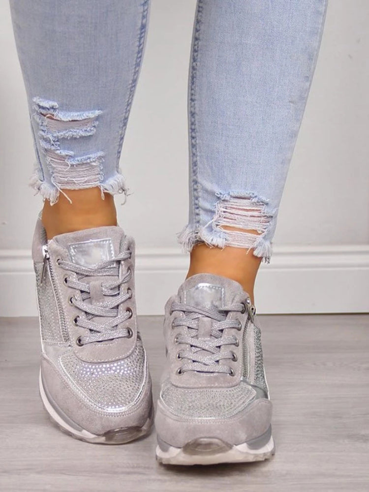 Chaussures de marche femme Dita — confort orthopédique & suède respirant