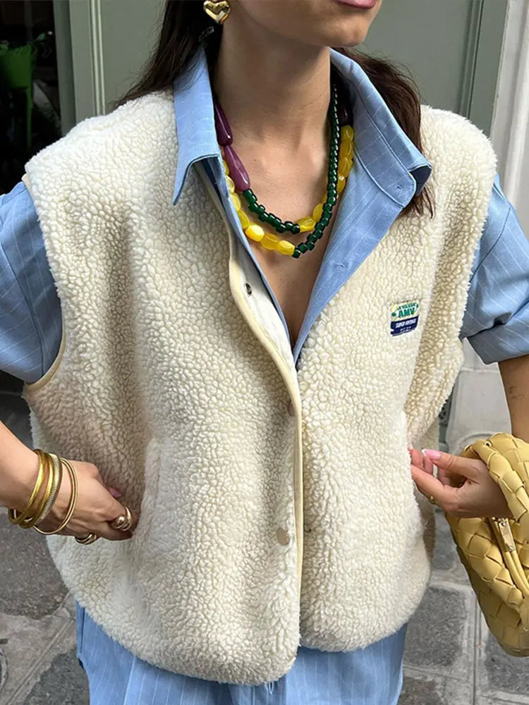 Gilet femme Fudus en laine d’agneau — bodywarmer chaud & intemporel