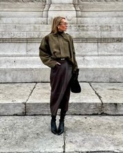 veste femme suède oversize – manteau city chic à doublure douce