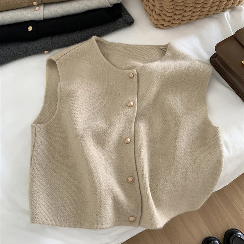 Gilet femme Solveig – laine mérinos & viscose | chaud, léger & intemporel