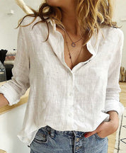 Blouse femme Chloë Vardi Dante – Légère avec boutons et manches mi-longues