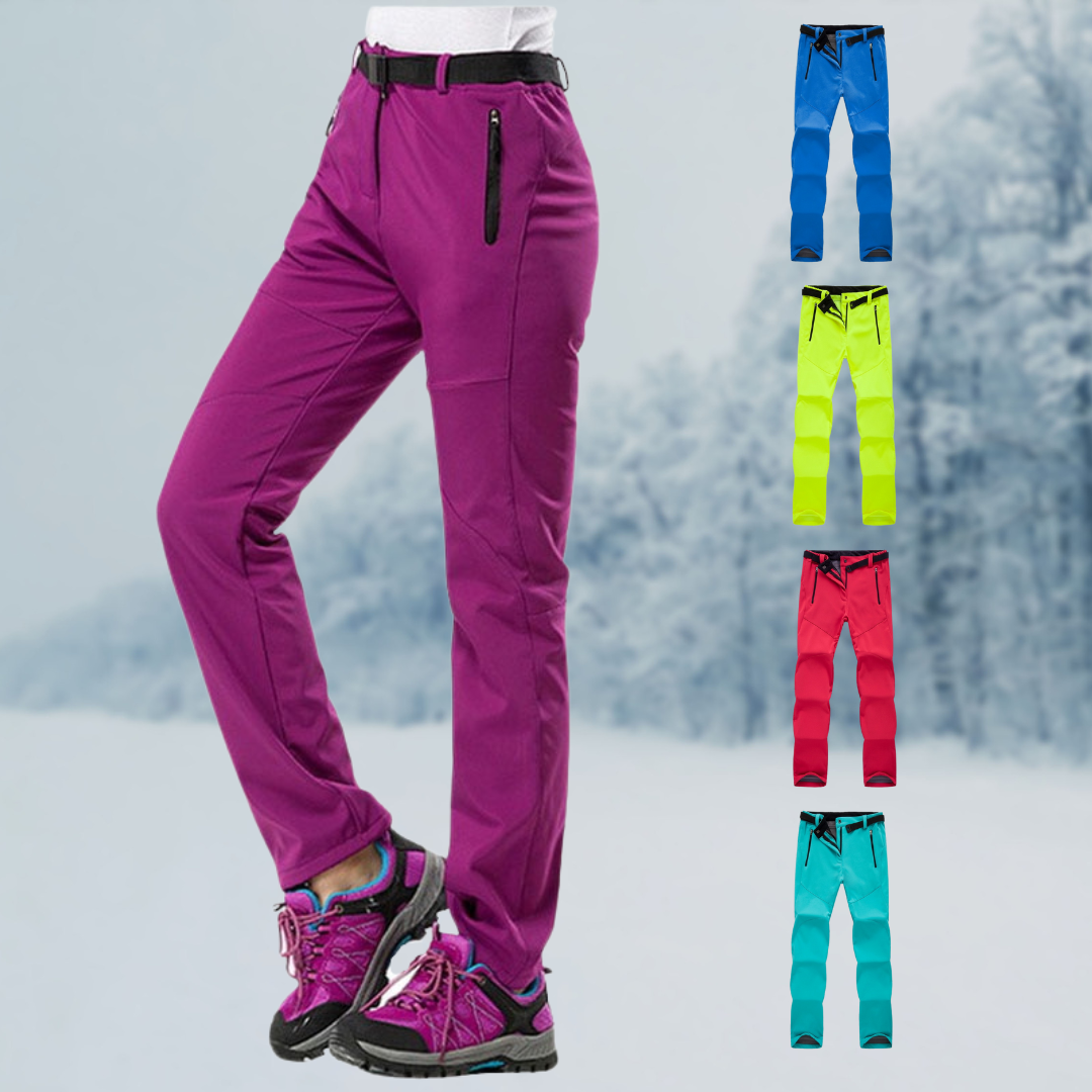 Pantalon de randonnée femme imperméable, chaud & résistant