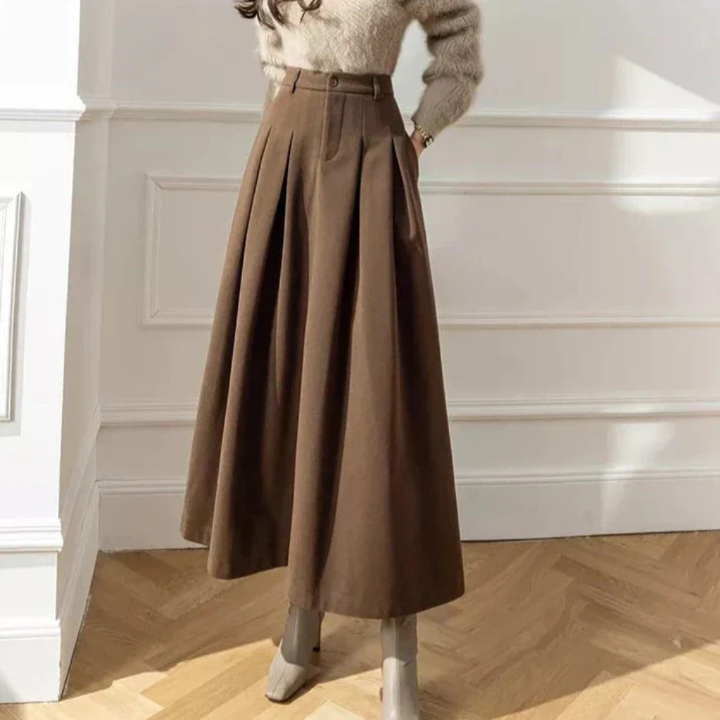 Jupe femme élégante – jupe midi ajustée avec fente & coupe flatteuse