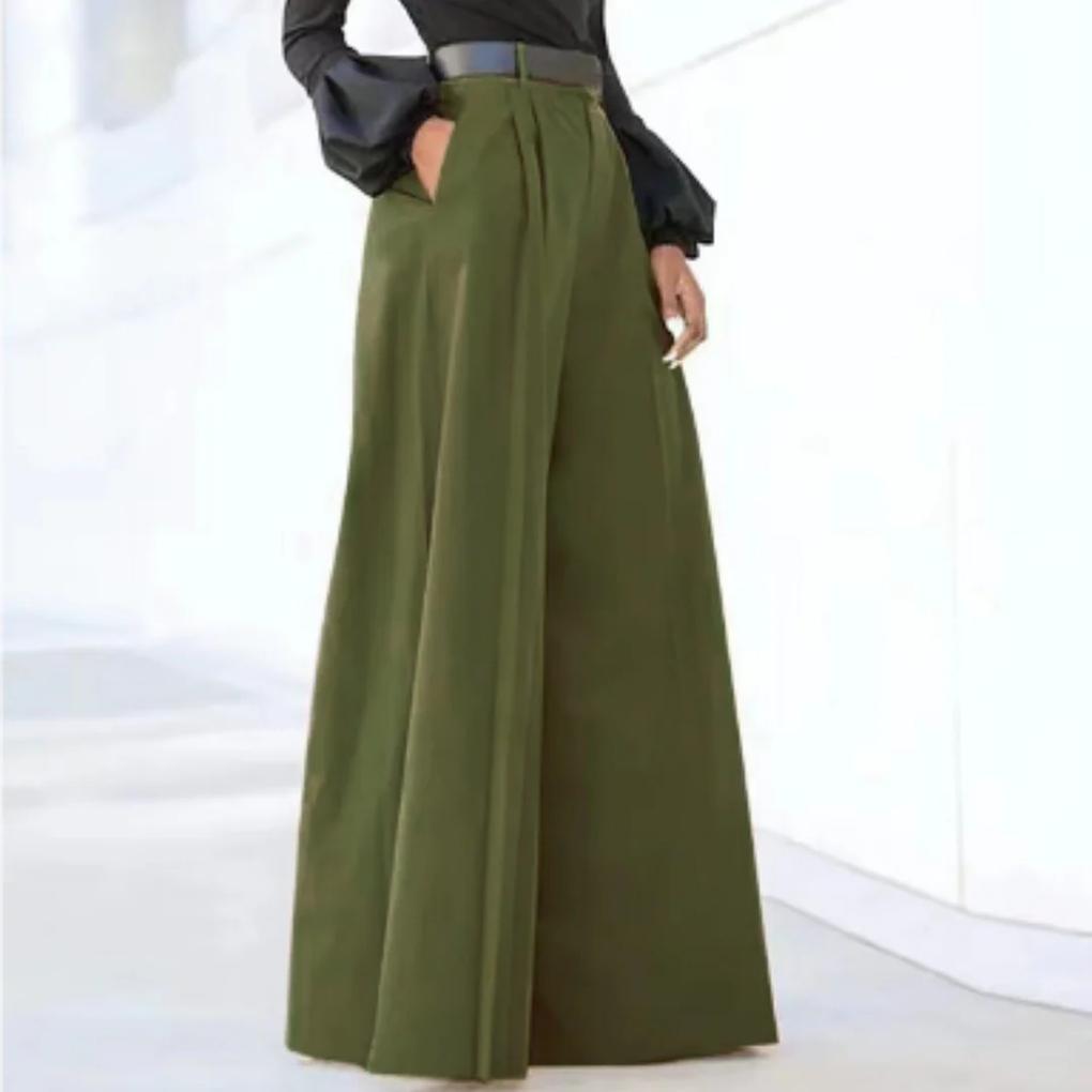 Pantalon large taille haute femme — coupe fluide & élégante
