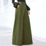 Pantalon large taille haute femme — coupe fluide & élégante