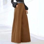 Pantalon large taille haute femme — coupe fluide & élégante