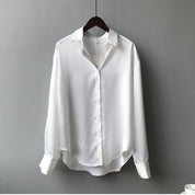 Blouse femme Myra en soie – Classique et élégante à manches longues | Vardi Dante