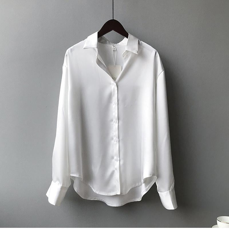 Blouse femme Myra en soie – Classique et élégante à manches longues | Vardi Dante