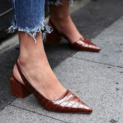 Escarpins orthopédiques Lara — confort & design croco chic