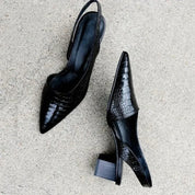 Escarpins orthopédiques Lara — confort & design croco chic