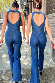 Combinaison Amalia femme – denim été dos nu cœur & coupe flatteuse