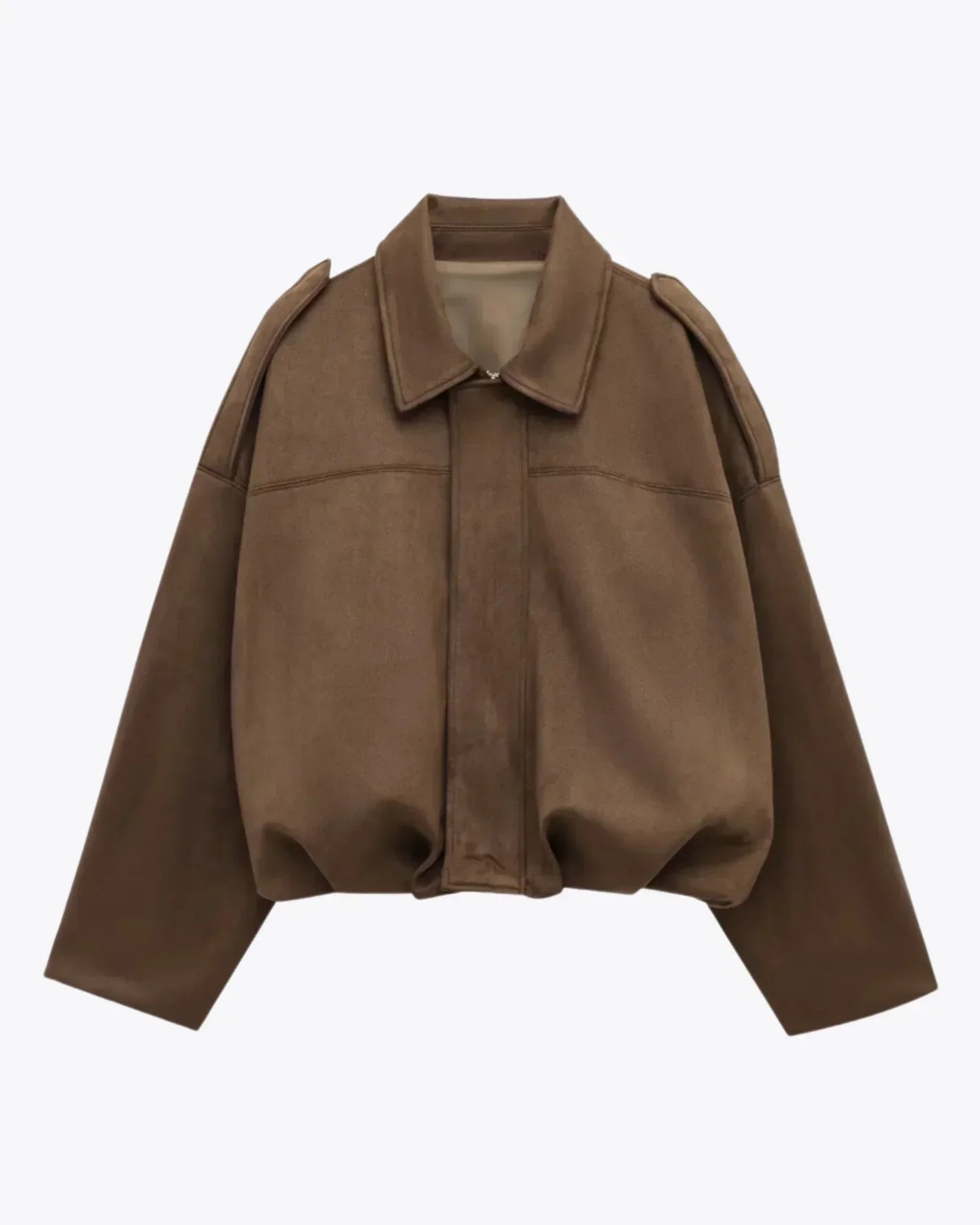 veste femme suède oversize – manteau city chic à doublure douce