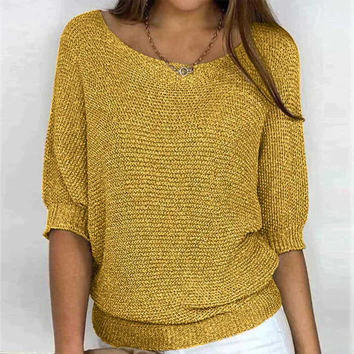 Eline | Pull Femme Confortable – Maille Douce, Coupe Décontractée & Style Chic