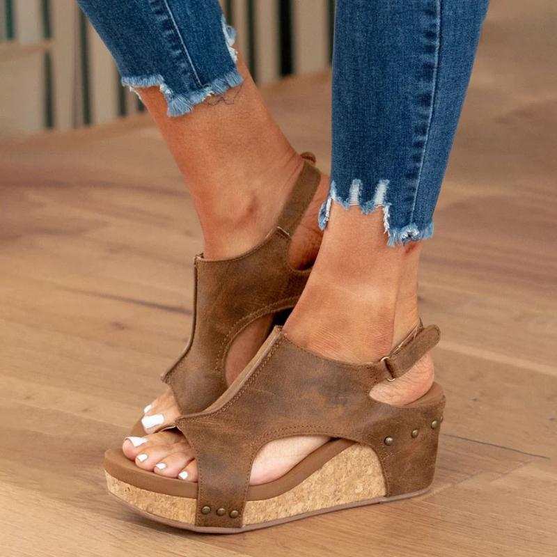 Sandales orthopédiques femme — cuir véritable & confort ergonomique