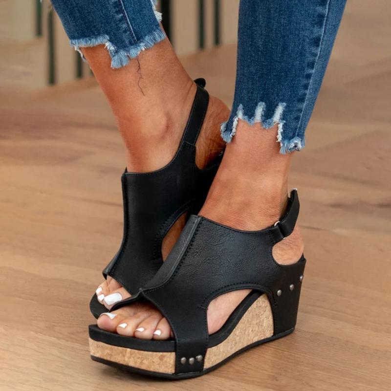 Sandales orthopédiques femme — cuir véritable & confort ergonomique