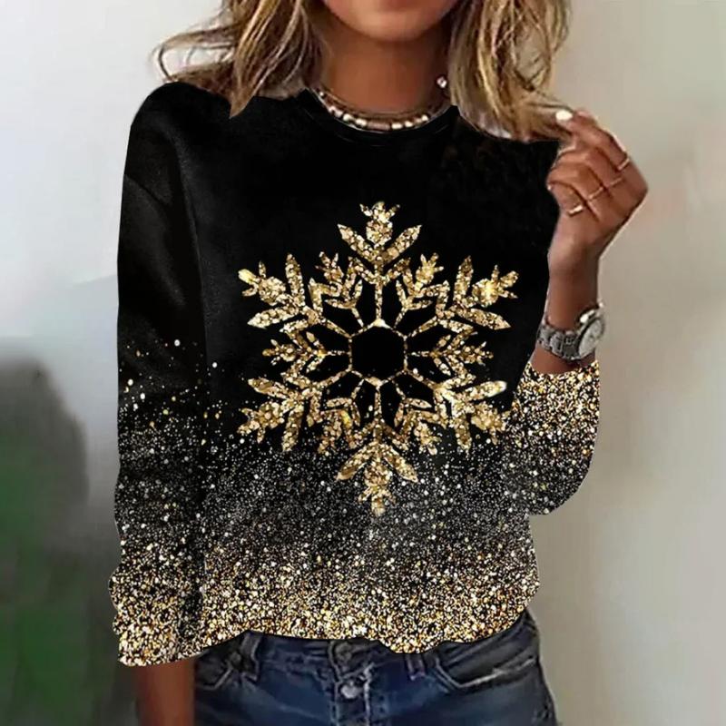 Top femme pailleté manches longues — haut chic pour soirée & fête