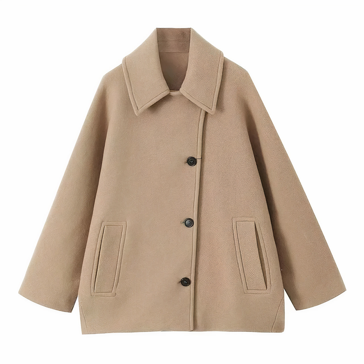 Manteau femme Amara — mi-long laine mélangée & coupe intemporelle