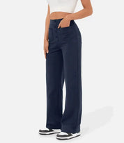 Pantalon ComfortRise taille haute stretch – style casual, coupe droite
