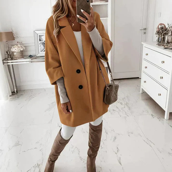 Fallorani | Manteau long femme automne – Élégant, léger & confortable