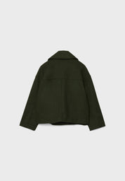 Anna – Manteau femme court élégant | Double boutonnage & chaleur