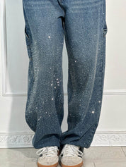 Jean femme Belle skinny stretch – Élégant avec détails scintillants