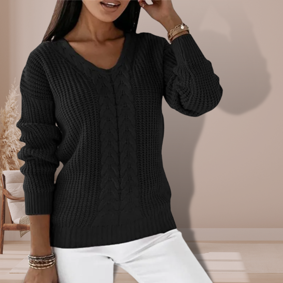 Pull femme Oriana en maille – Style scandinave doux et élégant