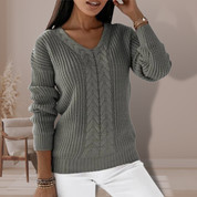 Pull femme Oriana en maille – Style scandinave doux et élégant