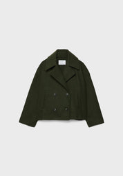 Anna – Manteau femme court élégant | Double boutonnage & chaleur