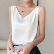 top en soie femme Ivette — débardeur élégant & polyvalent