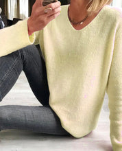 Pull femme Jacobs – pull uni en coton doux à col V & coupe décontractée