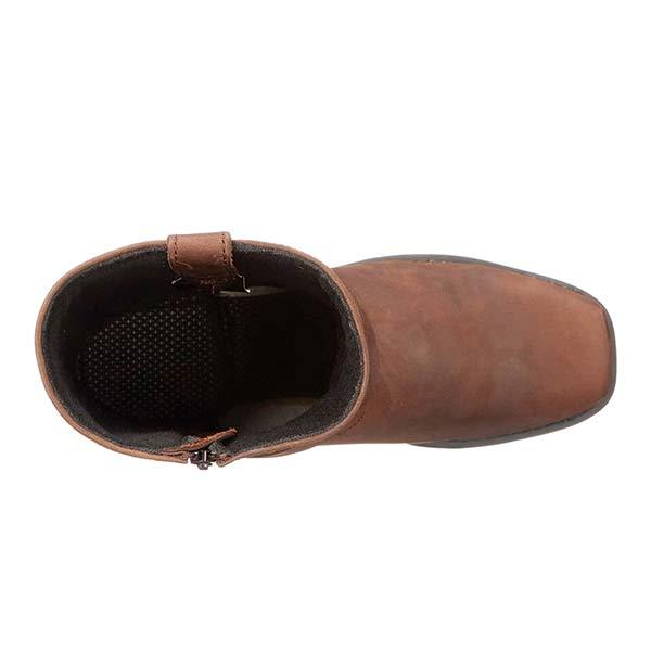 Bottes cowboy homme Winfred – bottes western en cuir avec zip latéral vintage