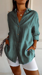 Blouse femme Mia | Élégante blouse légère | Chemisier luxe avec coupe parfaite