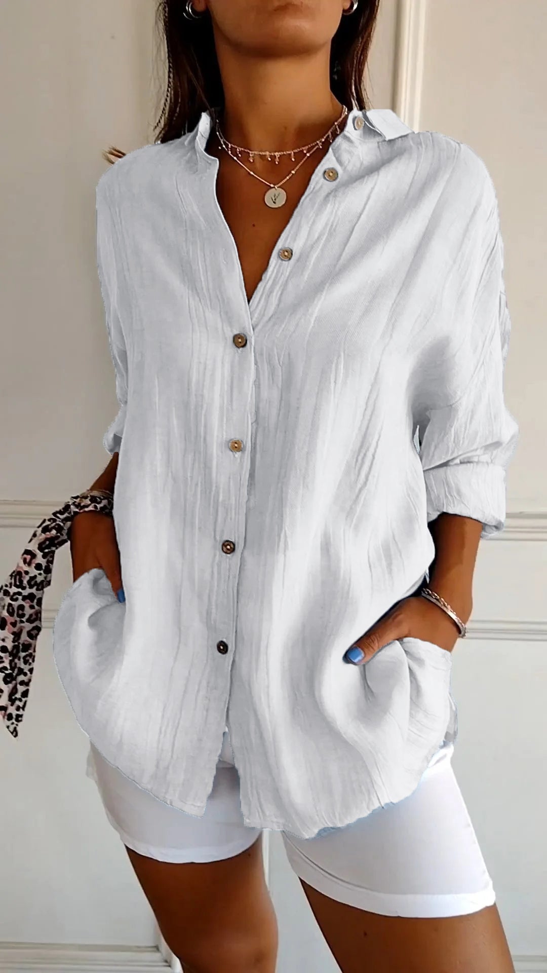 Blouse femme Mia | Élégante blouse légère | Chemisier luxe avec coupe parfaite