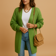 Evelien | Gilet Femme Ouvert en Maille – Design Classique, Doux & Polyvalent