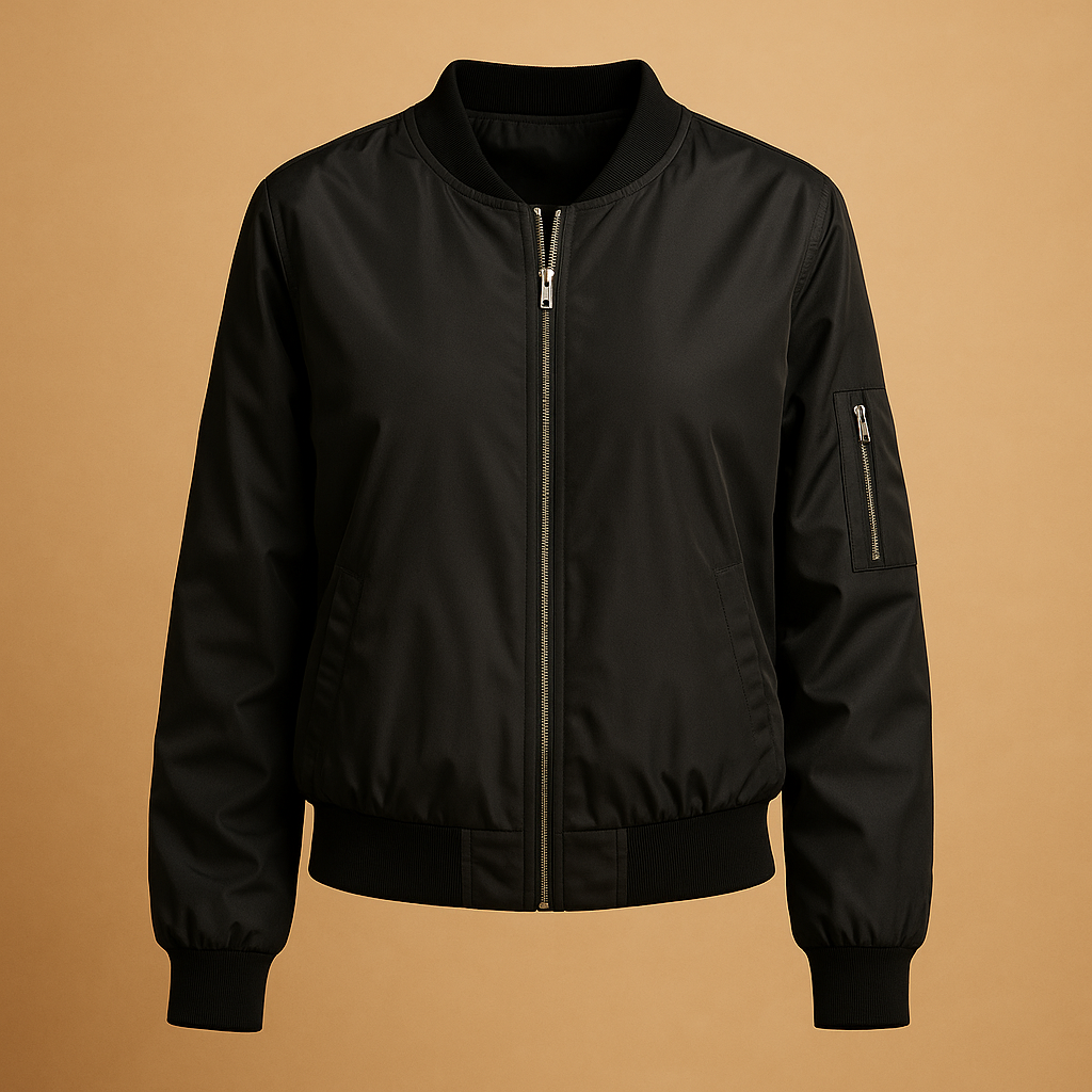 Bomber léger femme Yara – Veste d’été avec zip et poches latérales