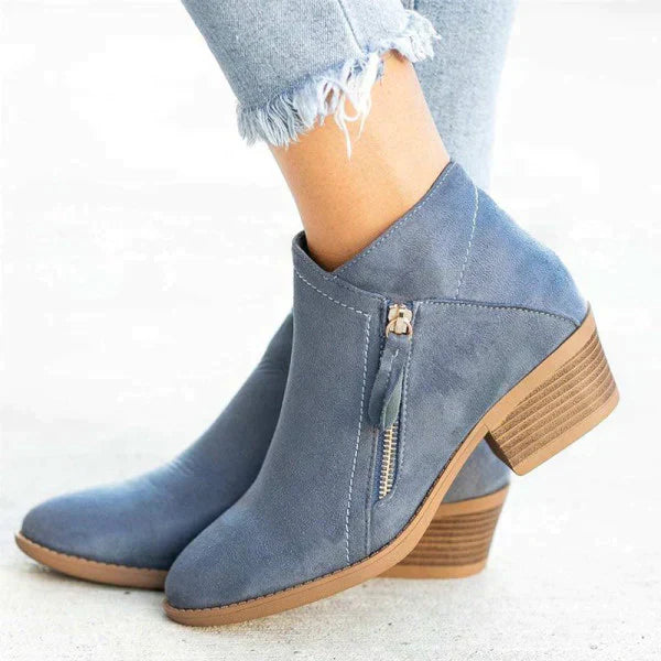 Bottines orthopédiques femme Luca — cuir véritable & confort avec soutien voûte