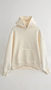 Sweat à capuche femme Abigail — hoodie brodé tropical, coupe ample & confortable