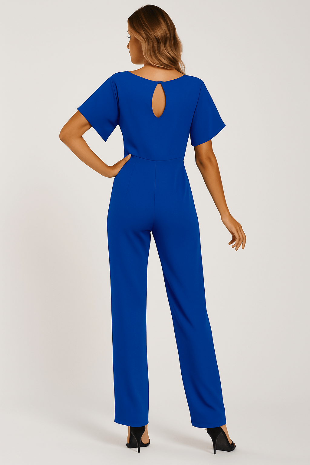 Combinaison femme Elva avec ceinture à nouer — élégante tenue de jour & de soirée