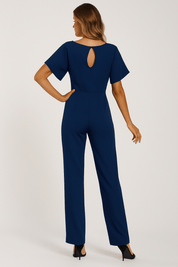 Combinaison femme Elva avec ceinture à nouer — élégante tenue de jour & de soirée