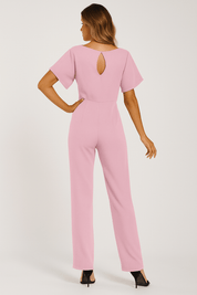 Combinaison femme Elva avec ceinture à nouer — élégante tenue de jour & de soirée