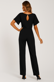 Combinaison femme Elva avec ceinture à nouer — élégante tenue de jour & de soirée