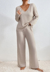Ensemble lounge femme Evangeline — deux pièces confortables au style moderne
