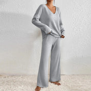 Ensemble lounge femme Evangeline — deux pièces confortables au style moderne