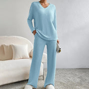 Ensemble lounge femme Evangeline — deux pièces confortables au style moderne