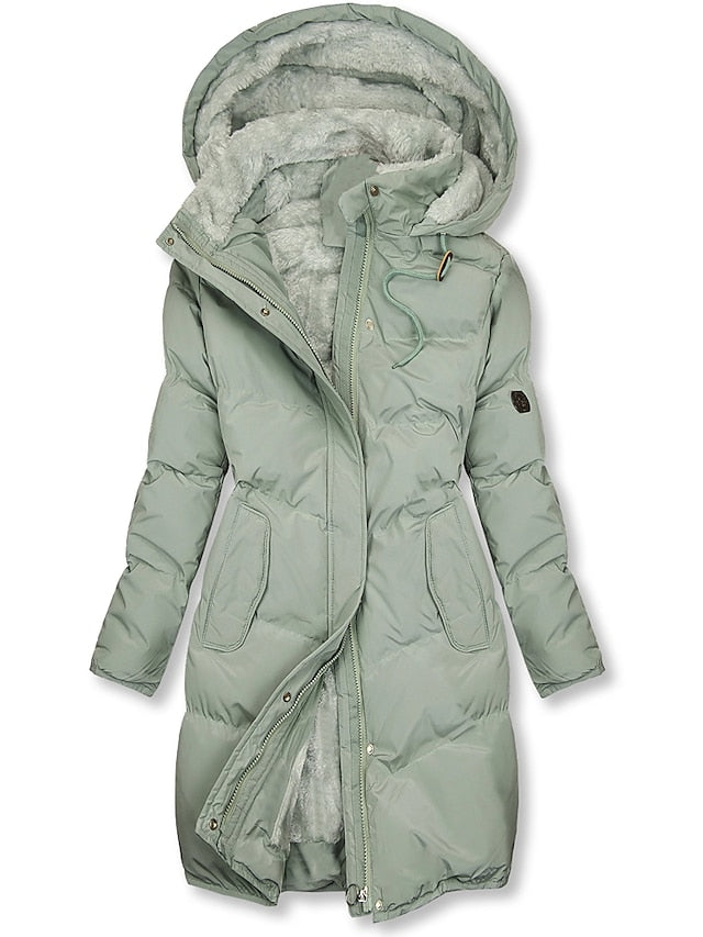 Manteau d’hiver femme luxe — chaud, isolé & élégant