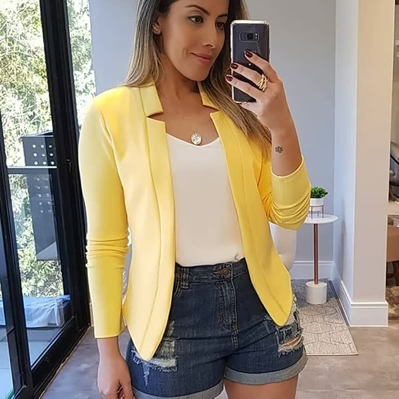 Blazer Femme ElegantBlazer – Veste Chic en 6 Couleurs du S au 5XL