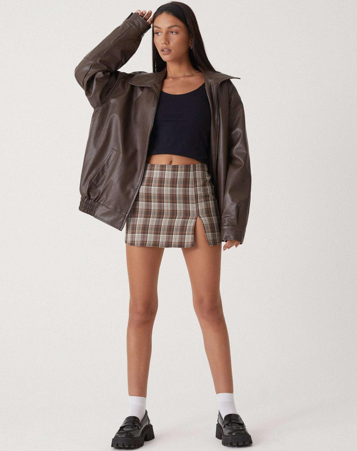Veste femme en cuir PU ample — blouson tendance au style casual & élégant